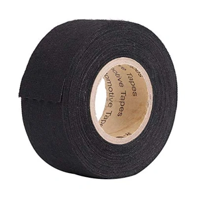 Image of Wiring Harness Tape, Automotive Loom Multipurpose Self Adhesive Insulation Tape Anti Squeak Rattle Felt Insulating for Car Motorcycle, Black (32mm*11.5mm)