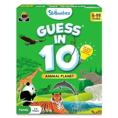 Image of Skillmatics Card Game Guess in 10 Animal Planet, Stocking Stuffers, Perfect for Boys, Girls, Kids, and Families Who Love Toys, Board Games, Gifts Ages 6, 7, 8, 9