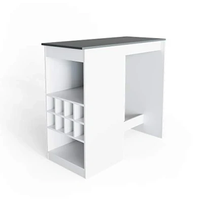 Image of Vicco Bar table Ross, Anthracite/White, 115 x 50 cm