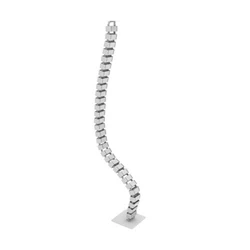 Image of Air Height Adjustable Cable Spine Silver
