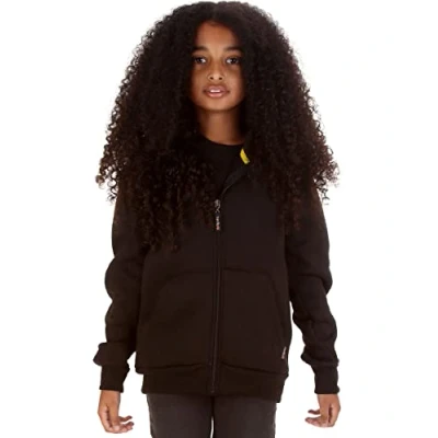 Image of Trendy Toggs Kids Plain Black Zip Up Hoodie 13