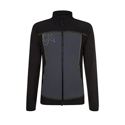 Image of Rock Experience REMJ10811 HUNTER SOFTSHELL Jacket Men&#039;s 0208 CAVIAR+1323 EBONY+2286 EVENING PRIMROSE XL