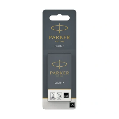 Image of Parker Black Quink Permanent Ink Cartridge 12x5 (60 Pack) S0881570