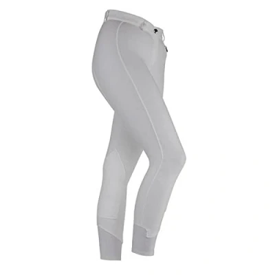 Image of Shires SaddleHugger Horse Riding Breeches in White Maids/Childs 13/14Yrs,