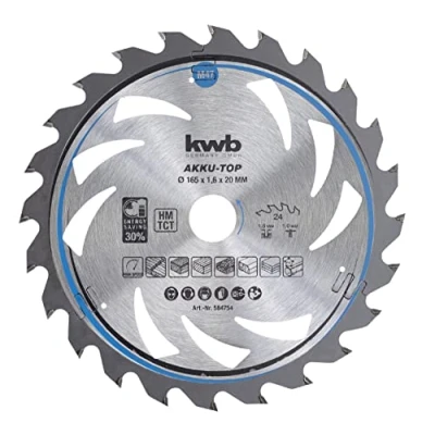 Image of KWB Circular Saw Blade 165 X 20 MM Optimized for Cordless Tools