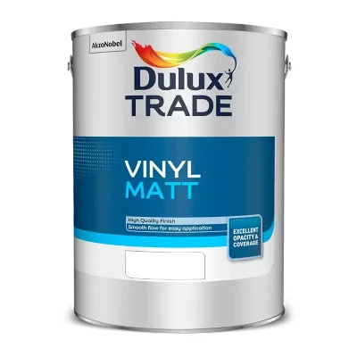 Image of Dulux Trade Vinyl Matt White 2.5L