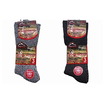 Image of ProHike 6 Pairs Ladies Wool Blend Non Elastic Boot Socks