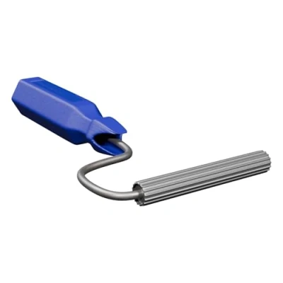 Image of CROMAR Pro GRP Laminating Roller Bubble Buster with Ribbed Metal for Even Resin Application and Air Removal PROGRP 140mm x 21mm