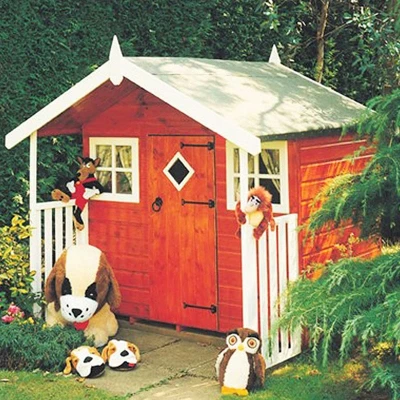 Image of 6&#039; x 4&#039; Shire Hobby Kids Wooden Playhouse (1.79m 1.79m)