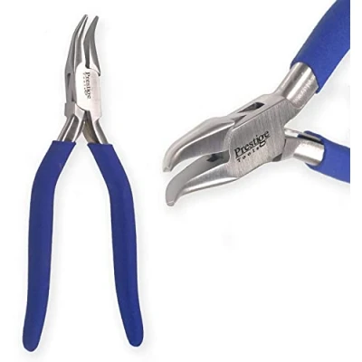 Image of Bent Chain Nose Pliers Bend Jump Ring Loop Forming Jewellery Making Gift Ideas Hobbies &amp; Creativity Tools, Art Craft PTL®