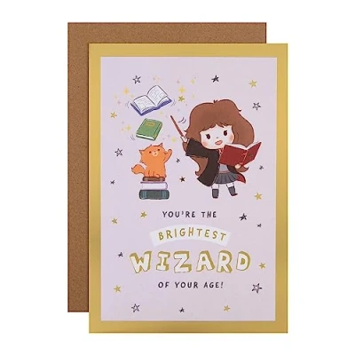 Image of Hallmark Birthday Card Harry Potter, Hermione Design with Puzzle Activity