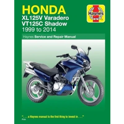 Image of Honda XL125V &amp; VT125C (99 14) Haynes Repair Manual (Paperback)