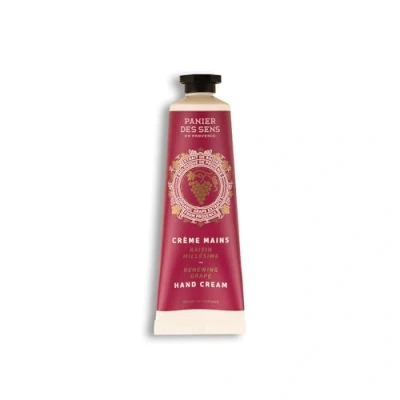 Image of Panier des Sens Grape Mini Hand Cream for very Dry Hands and Skin Vegan Women Shea Butter Organic Seed Oil Made in France 97% Natural Ingredients 30ml