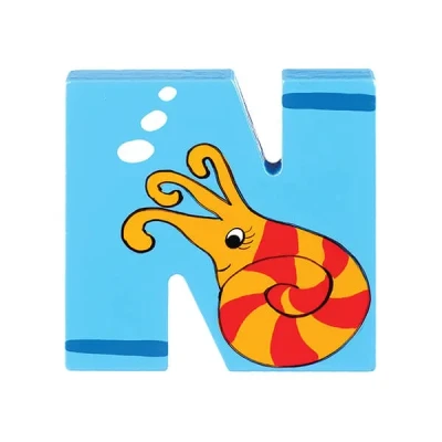 Image of Orange Tree Toys Wooden Alphabet Letters N