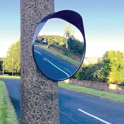 Image of Streetwize SWSM2 Blind Spot Mirror Round, 40 cm Convex Security with Screw, Bracket, Ball Socket Joint Safety Surveillance for Driveway, Parking Lots [Energy Class A]