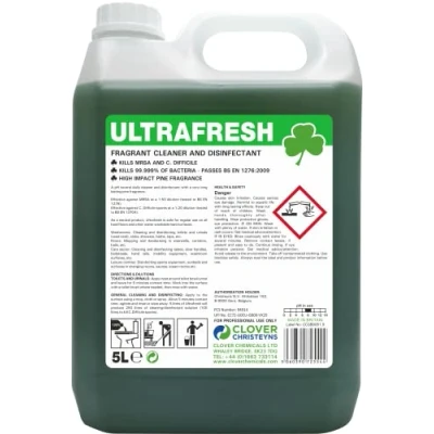 Image of Clover Chemicals Ultrafresh Cleaner &amp; Disinfectant (808) 5 Ltr