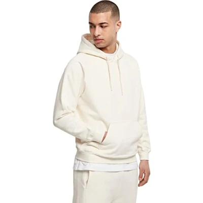 Image of Urban Classics Blank Hoodie, Men&#039;s, Size: Small, Whitesand