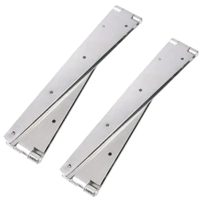 Image of 4X Galvanised Zinc Strap Hinges 300mm / 12&quot; (2X Pairs)