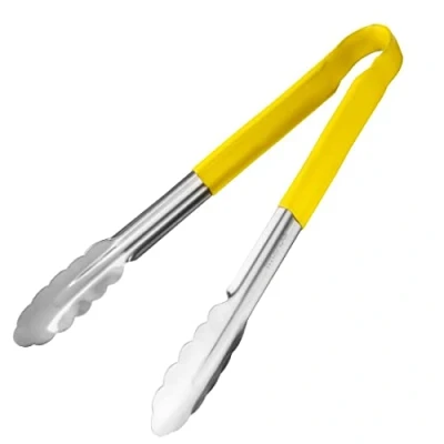 Image of Hygiplas Colour Coded Serving Tong Yellow 300mm