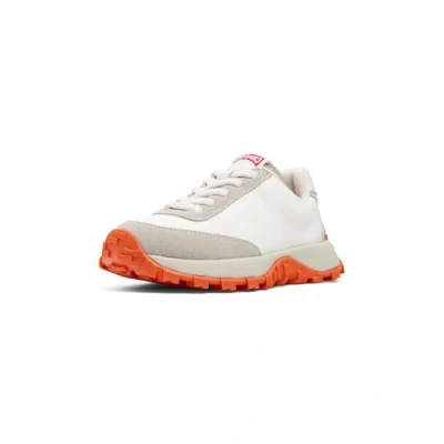 Image of Camper Drift Trail KIDS Unisex Trainers for kids, Size: 5, White/natural Leather and textile