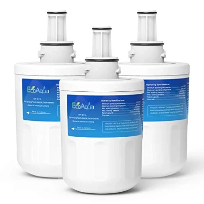 Image of EcoAqua EFF 6011A Fridge Water Filter Compatible with Samsung DA29 00003G, HAFCU1/XAA, HAFIN2/EXP, DA97 06317A, 00003A, 00003B, APP100/1, DA61 00159, SGF DSB20, WSS 1 (3)