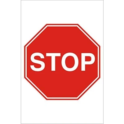 Image of Seco Stop Sign, 400mm x 600mm 1mm Semi Rigid Plastic