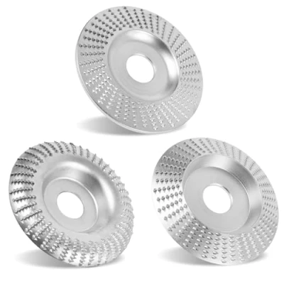 Image of Wood Carving 3pcs disc Angle Grinder 125mm Grinding Wheel with 22mm Arbor, Sanding Shaping Polishing for Grinders