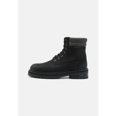 Image of Björn Borg H400 Hiker HIGH Laceup ankle boots, Men&#039;s, Size: 7, Black/dark grey Nubuck/textile
