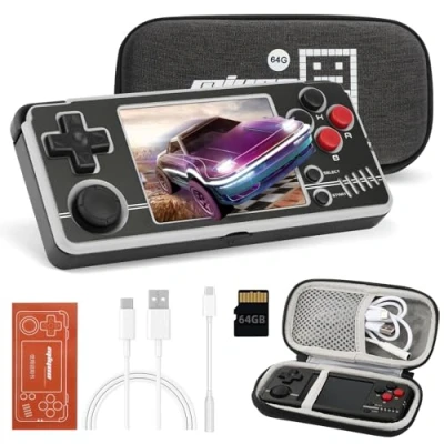 Image of Temoo Handheld Games Consoles for Miyoo A30, 2.8 Inch IPS Screen 10000+ Console Support WiFi Battle, 64G Linux System Multi Emulators USB Charging Emulator Boys and Girls