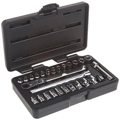 Image of GEARWRENCH 27 Pc. 1/4&quot; Drive 6 Pt. Pass Thru Mechanics Tool Set, Standard SAE/Metric 891427