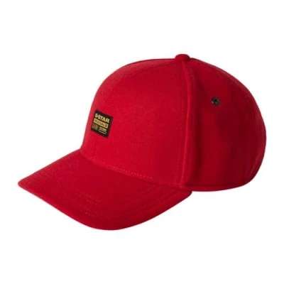 Image of G STAR RAW Men&#039;s Originals Baseball Cap Accessories, Red (dk flame D03219 D420 8050), PC