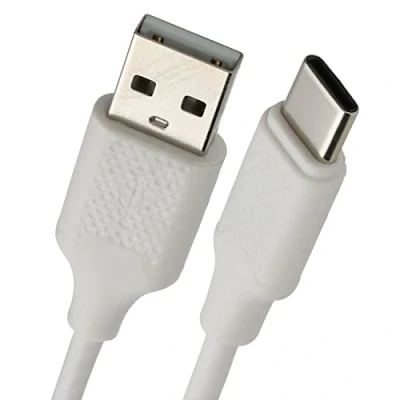 Image of kenable USB C Fast Charger Lead For Mobile Phone/PS5/Series X Charging Cable 0.5m White [0.5 metres]