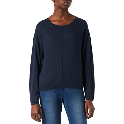 Image of Cream Women&#039;s Cranva Knit Pullover Sweater, Blue, Small