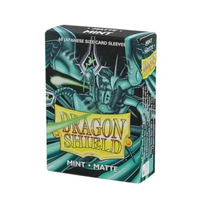 Image of Arcane Tinmen AT 11125 Dragon Shield Japanese Size Matte Mint (60 Sleeves)