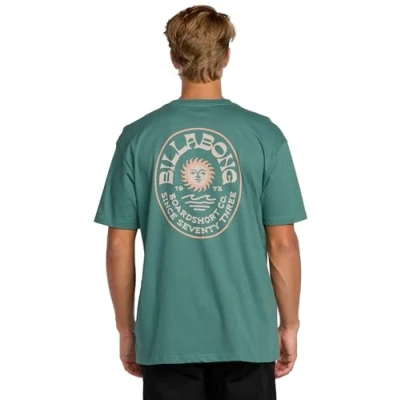 Image of Billabong Sunny DAYS Print Tshirt, Men&#039;s, Size: XXL, Sage green