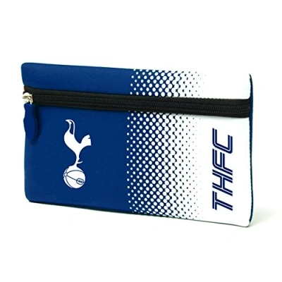 Image of Tottenham Hotspur FC Official Fade Flat Football Crest Pencil Case (One Size) (Blue/White)