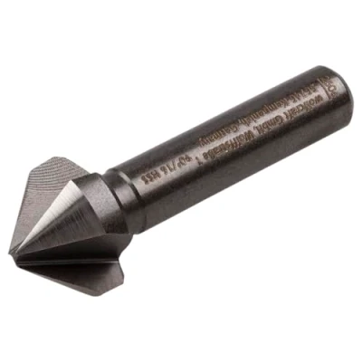 Image of wolfcraft Conical Countersink, HSS, Ø 16 mm, Round Shank I 2506000 for precise countersinking of drill holes flush screw connections in metal and plastic