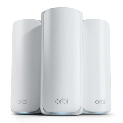 Image of NETGEAR Orbi 770 Series WiFi 7 Mesh System Extend Coverage Up to 8,000 sq. ft., 100 Devices 11Gbps Speed Tri band Router + 2 Satellite Extenders (RBE773)