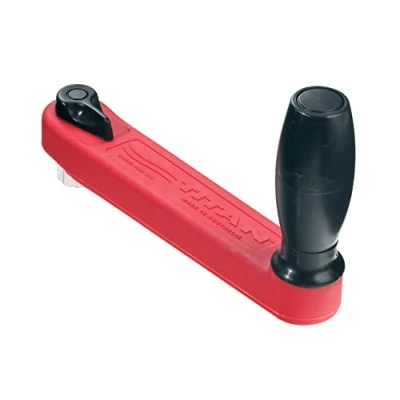 Image of Lewmar® 8&quot; Single Grip Winch Handle, Locking, Red with Black