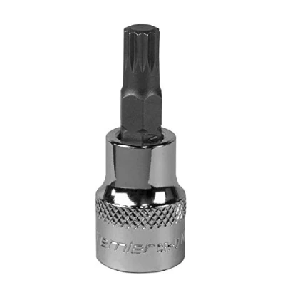 Image of Sealey Premier Spline Socket Bit M9 3/8&quot;Sq Drive