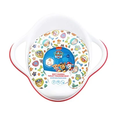 Image of Paw Patrol Soft Padded Toilet Training Seat Portable Potty Detachable Cushion, Easy Cleaning Anti Stick Lightweight 18m+ Toddler, Max Weight 25kg Solution EU