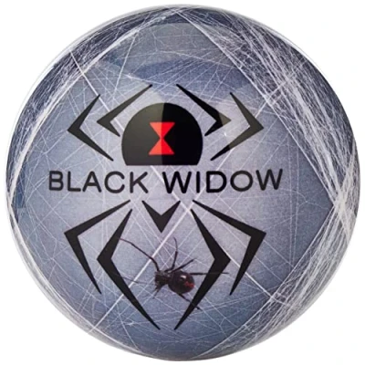 Image of On The Ball Bowling Hammer Black Widow Viz A Ball, 14lbs, Grey/White