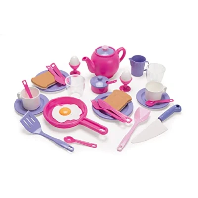 Image of Dantoy My Little Princess Breakfast set Children&#039;s kitchen Tableware Sand Toys Accessories Play 32 pieces Children from 3 years Ecolabel plastic Made in Denmark