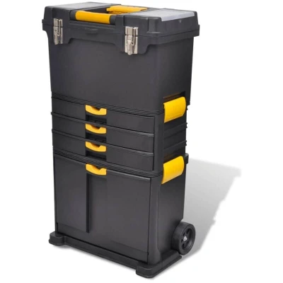 Image of vidaXL Tool Case Chest Trolley Portable