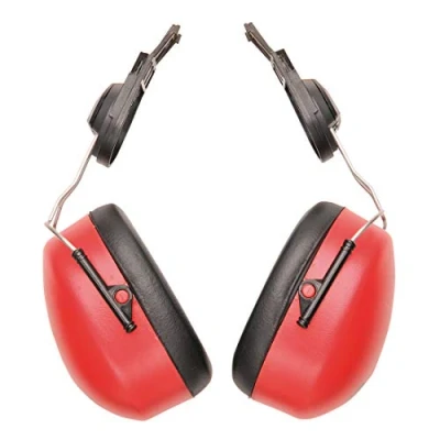 Image of Portwest Endurance Clip On Ear Protector, Size: One Size, Colour: Red, PW47RER