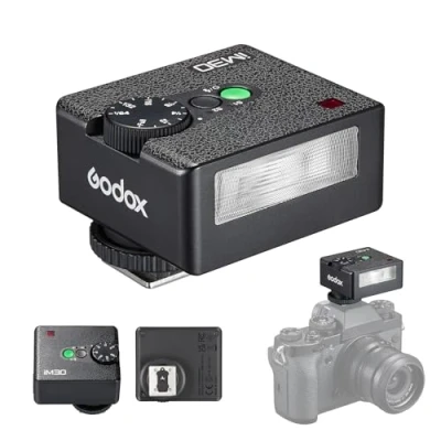 Image of Godox iM30 Mini On Camera Flash GN15 Speedlite 3.6s Recycle Time with Single contact Hot Shoe Replacement for Canon Nikon Sony