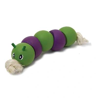 Image of Boredom Breaker Woodies Caterpillar Animal Toy, Small, clear