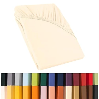 Image of CelinaTex Relax Box Spring Bed Water Fitted Sheet, Cotton, natural, 180 x 200 220 cm
