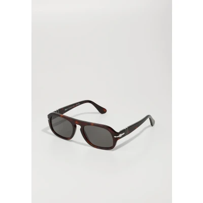 Image of Persol Unisex PO3369S 24/B1 Sunglasses Acetate Turtle Grey Pilot Normal