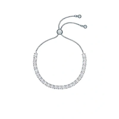 Image of Ted Baker Melrah Crystal Adjustable Tennis Bracelet For Women (Silver/Crystal)